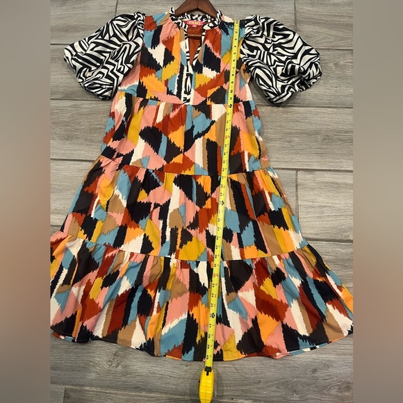 THML Marvelous Mixed Media Midi Dress - Picture 14 of 15